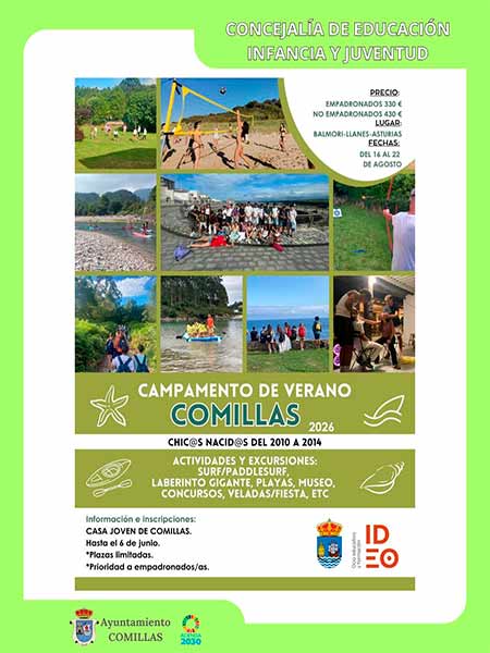 Campamentos de verano en Comillas Cantabria