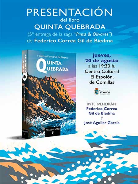 Presentacion del libro Quinta Quebrada en el Centro Cultural El Espolon de Comillas