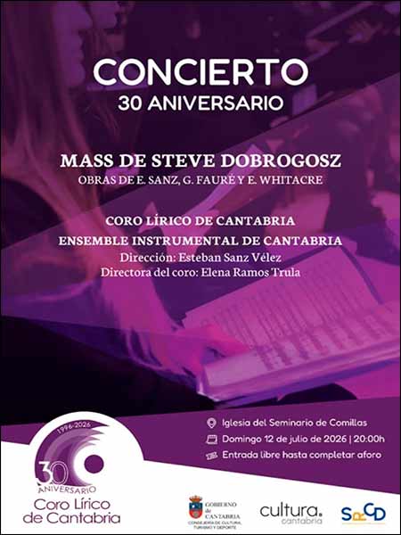 Coro Lirico de Cantabria en Concierto en el Seminario Mayor de Comillas