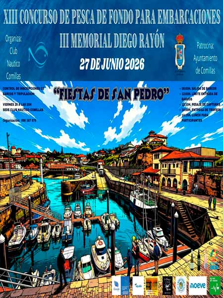 Fiesta de San concurso de pesca para embarcaciones en Comillas Cantabria