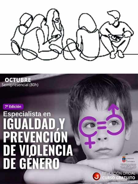 Diploma de especialista en igualdad y prevencion de violencia de genero del Gobierno de Cantabria 