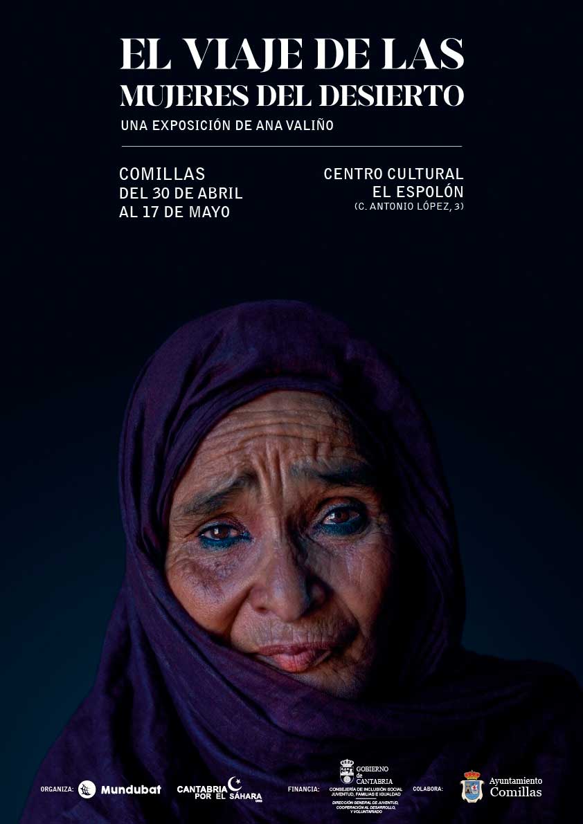Exposicion El viaje de las mujeres del desierto en el Centro Cultural el Espolon Comillas