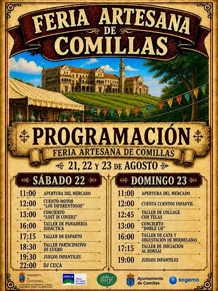 Feria artesana en Comillas