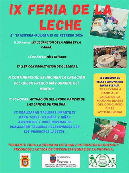 Feria de la leche y III concurso de ollas Ferroviarias en Ruiloba Cantabria