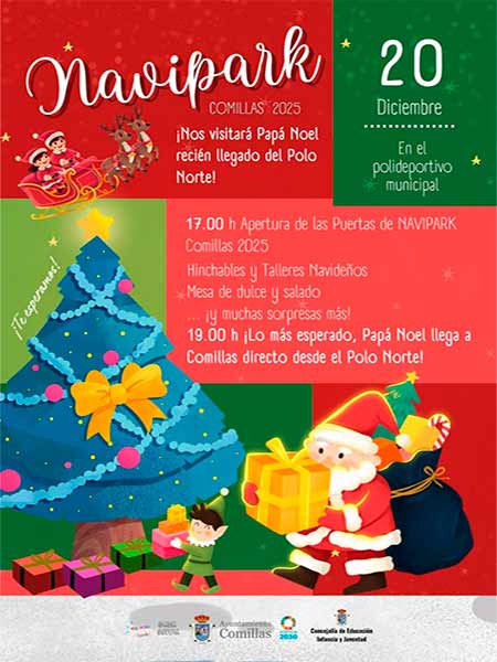 Navidad Papa Noel en Comillas