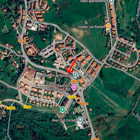 Parcelas de estrada en Comillas