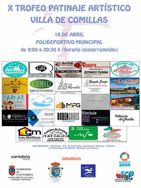 X Trofeo de patinaje Artistico en Comillas Cantabria