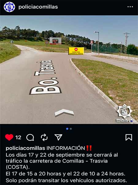 Informacion de la Policia Local de Comillas Cantabria
