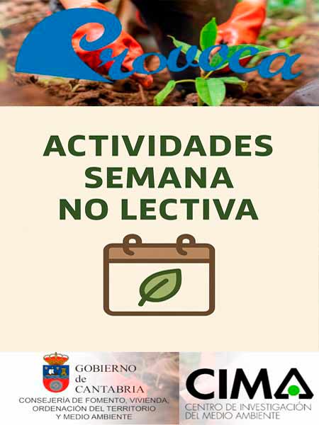 Semana no lectiva actividades de PROVOCA Gobierno de Cantabria