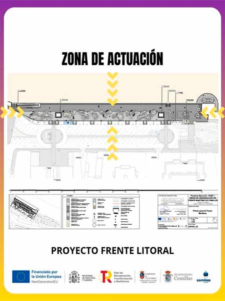 Proyecto frente al litoral de Comillas Cantabria