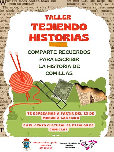 Taller Tejiendo Historias de Comillas Cantabria