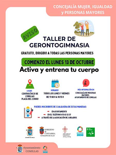Centro Civico Comillas Taller de gimnasia para personas mayores