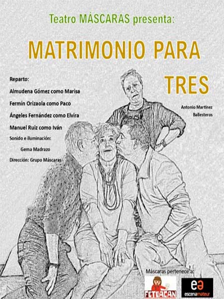 Teatro Mascaras Matrimonio para tres en Comillas Cantabria